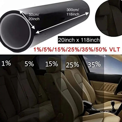 Mingtu NX50 VLT50% Черный Ультрачестный Солнечный Контроль Нано-Керамический Автомобильный Тепло УФ-Блок Профессиональная Оконная Цветная Клейкая Пленка