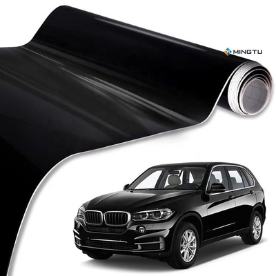 Автомобильный виниловый оберток Mingtu Black Knight PVC 1,52m*18m Черный PPF PET Автомобильный оберточный пленка