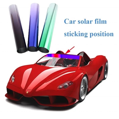 Рефлекторная пленка индивидуального размера VLT50% PET 2mil 10 Window Tint для автомобильной отделки