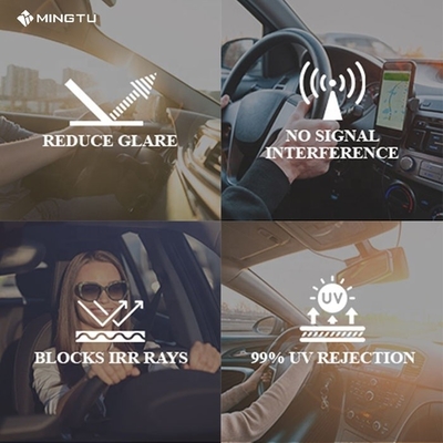 Антижелтое Mingtu NX50 УФ-устойчивое солнечное стекло Солнце блокирует нанокерамические фильмы конфиденциальности 2Mil Отторжение тепла Автомобильные окна