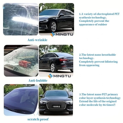 2 миллиметров толщины Mingtu High End Nano Ceramic Series Window Film для высокой теплоизоляции