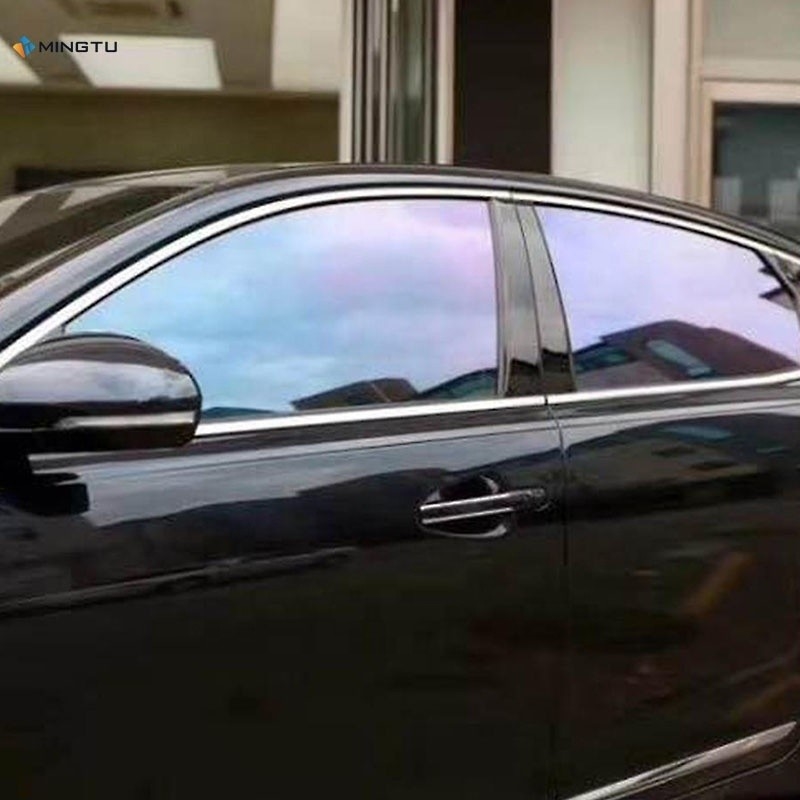 Камелеонная пленка Синий к красному изменение цвета Окраска автомобильного окна Vlt70% Солнечный наклейка ПЭТ дизайн стиль